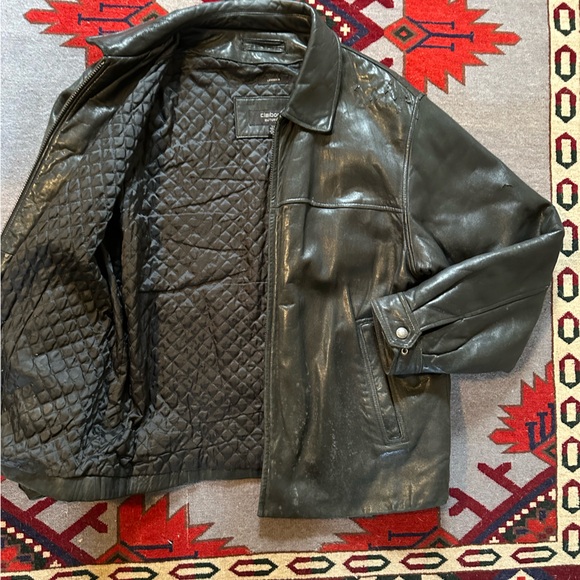 Vintage Black Lambskin Leather Bomber Jacket - Picture 5 of 11